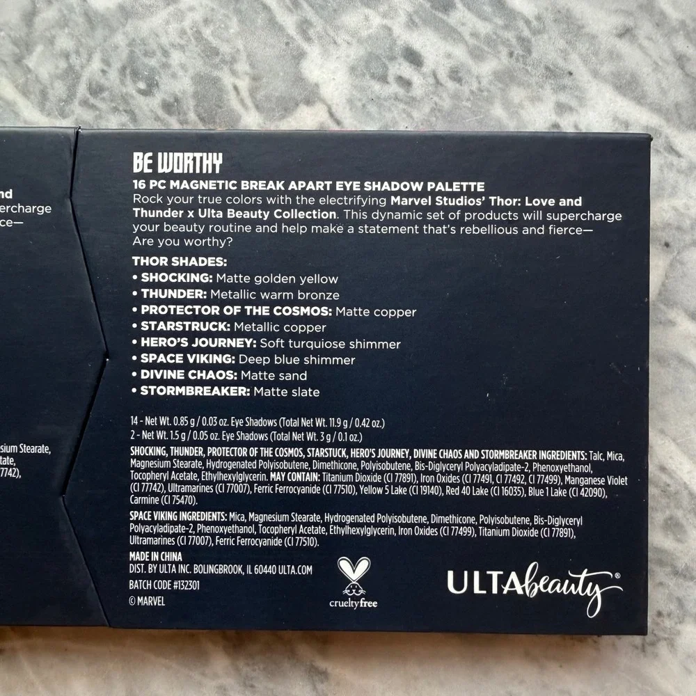 Ulta Beauty Marvel Studios' Thor Love Thunder 16 PC Magnetic Eye Shadow Palette